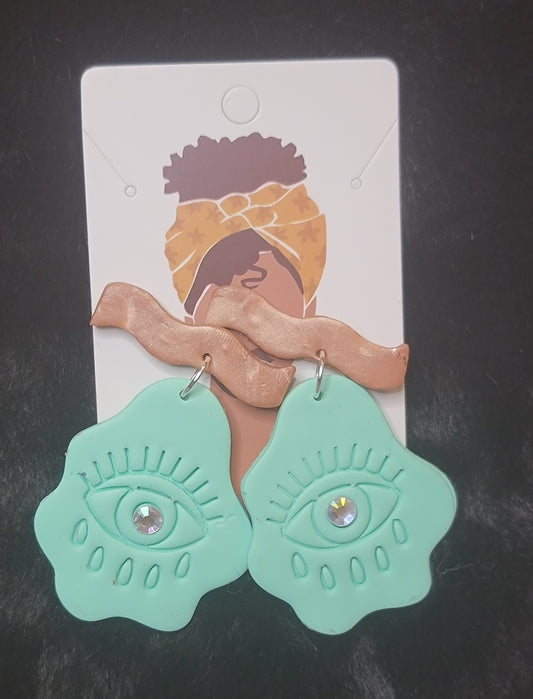 I see Mint Green Dangle Earrings