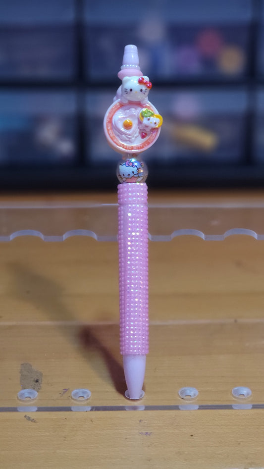 Bling Kitty Sushi Bowl Pen