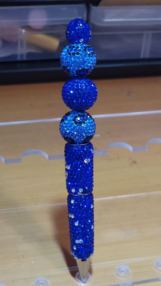 Blue on Blue Bling Pen