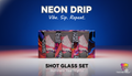 Neon Drip Shot Glass Set