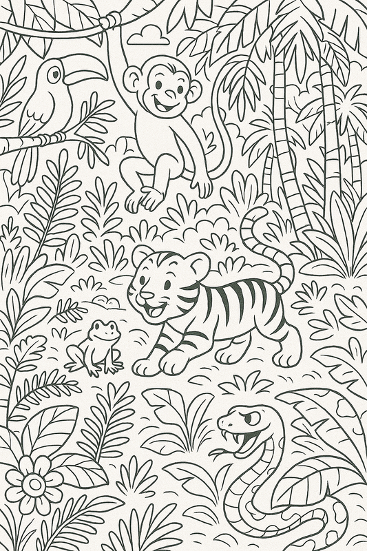 2pk Jungle Boogie Coloring Sheets