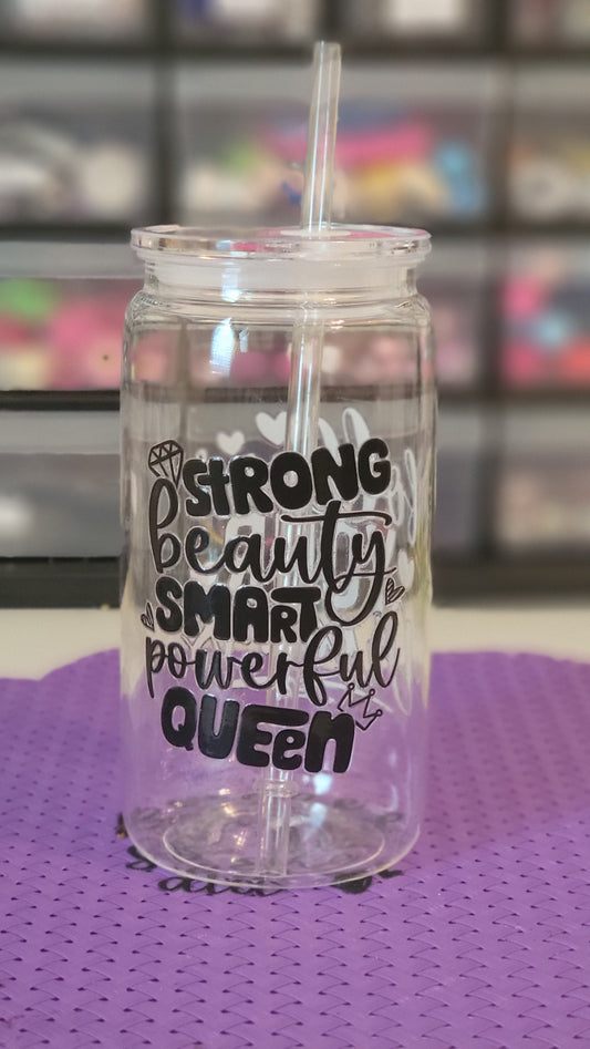 Strong Woman Inspirational Cold Drink Tumbler