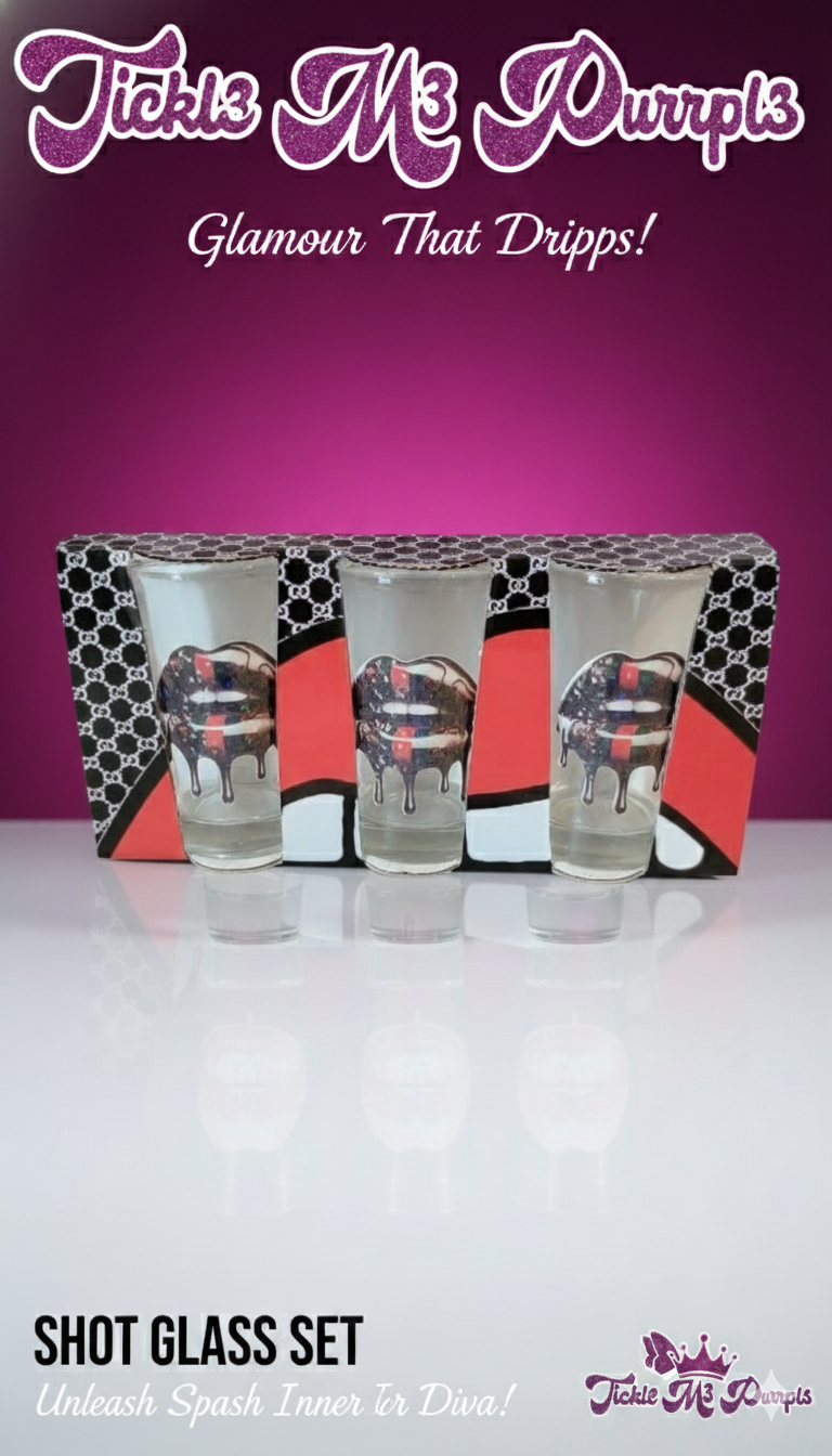 Dripping Lips Shot Glass Set