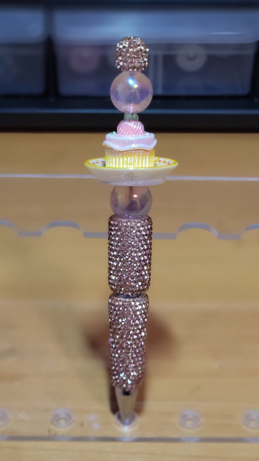 Cake on a Plate Bling Pen