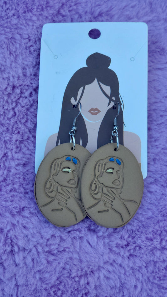 Clutching my pearls Dangle Earrings