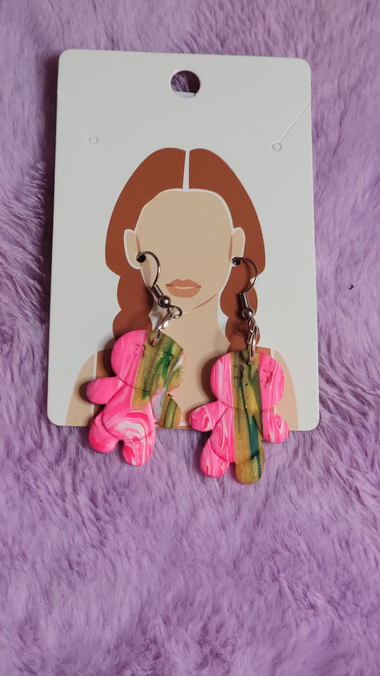 Mini Abstract Doll Earrings
