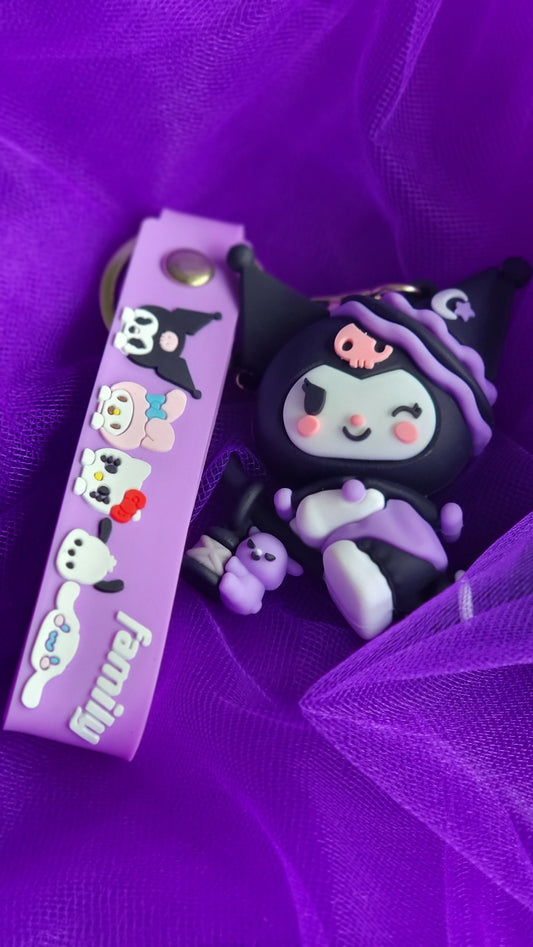 Kuromi Halloween Themed Keychain