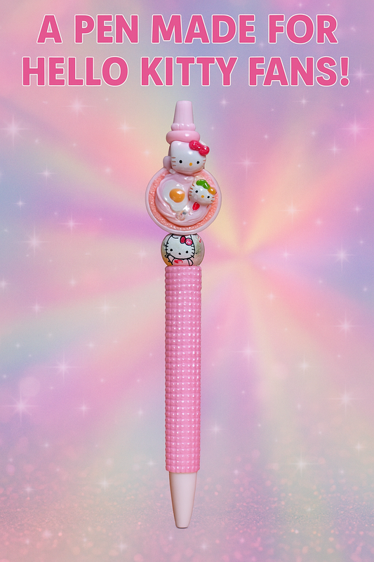 Bling Kitty Sushi Bowl Pen