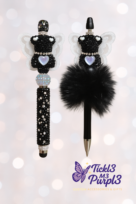 Bling Fairy Bear Stylus and Pen Set